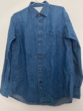Muji Unisex Blue Denim Shirt